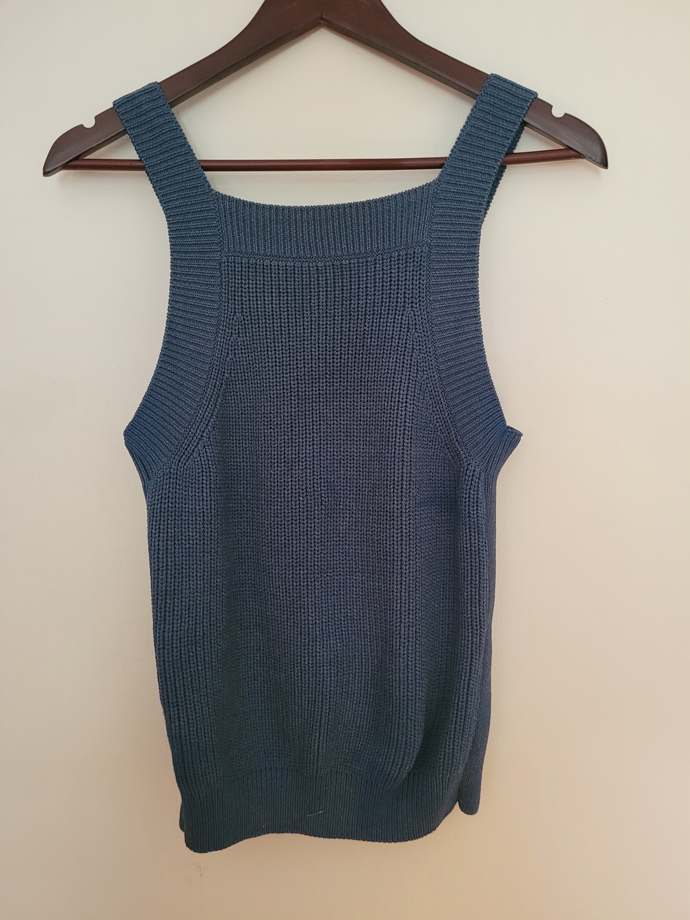 Frank And Oak Sleeveless Knit Tank Sweater - Blue